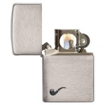 Zippo Pipe Brushed Chrome 200PL